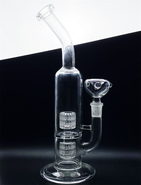 Glasbong Shisha Eddy Current Double Cage Percolator Tube Hookahs Dab Rig Oil Rig Mobius Matrix Sidecar Wate Bongss Bubbler