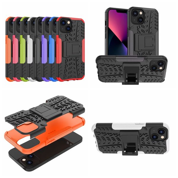 Dazzle ShockProof Hüllen für iPhone 14 13 12 11 Pro XS MAX Samsung Note 20 Robuste Hybrid-Rüstung Harter PC TPU Schwerer rutschfester Ständerhalter Handy-Hautabdeckung