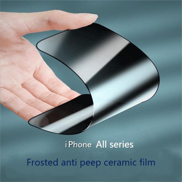 Apple 13 /12 PRO Buzlu Peep -Post Seramik Filmi için Uygun Protector Film