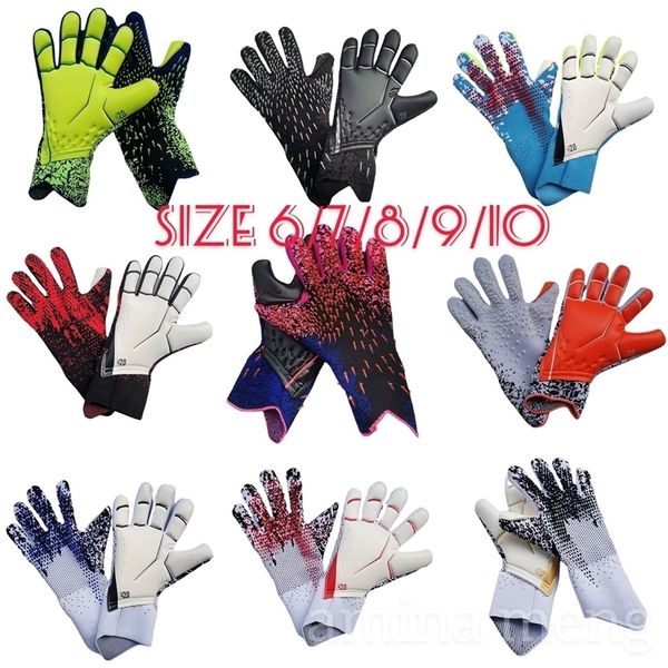 Sporthandschuhe Design Männer Torwart Fußball Torwarthandschuhe verdicken Volllatexschaum Professionelles Training Fußballhandschuhe a220826