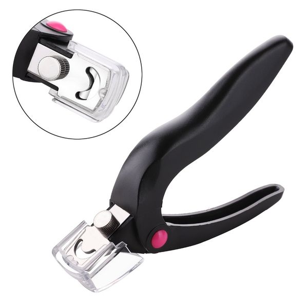 100pcs Manicure preto Clipper Cutter Tools Dicas de acr￭lico Dicas de unhas UV Scissor de a￧o inoxid￡vel Atacadistas f0324x