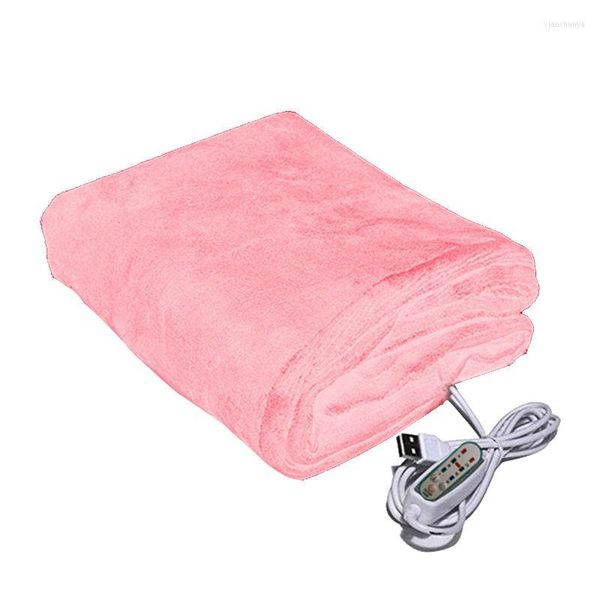 Coperte Per Divano Letto Morbido Peluche Campeggio Inverno Caldo Viaggio Riscaldamento USB Impostazioni Timer Auto Coperta Elettrica Lavabile In Lavatrice Portatile