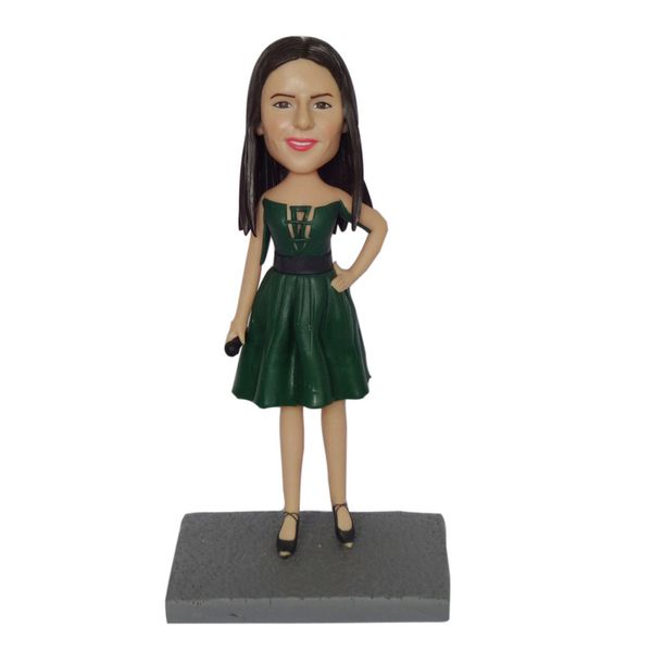 Objetos decorativos Figuras de bobbleheads personalizadas Cabeça de bobble figura humana figura pop cabeça mini estátua escultura bolo de aniversário bolo de capota artesanal 220827