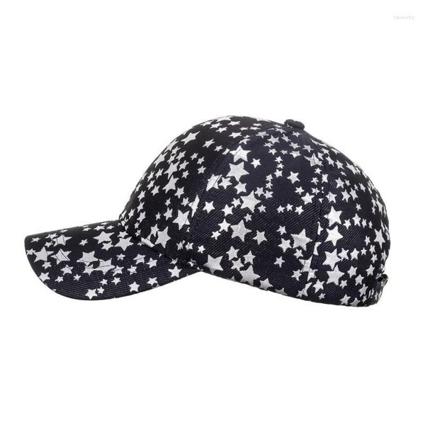 Cappellini da uomo Cappelli in rete da uomo e moda Donna Uomo Sport Star Stampa Supporto per berretto da baseball regolabile da spiaggia traspirante