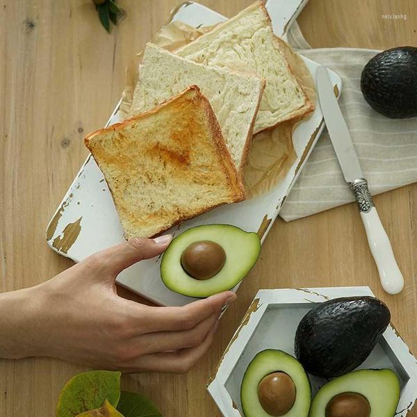 Partydekoration SWEETGO Künstlicher Avocado-Toast, Obst/Lebensmittel, Simulation, gefälschtes Modell, Heimdekoration für Schaufenster, Pografie-Werkzeuge