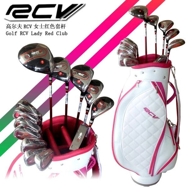 Clubes de golfe OEM originais RCV Conjunto completo de clubes femininos para motorista de clube Fairway Madeira UT Ferros Putter Eixo de grafite
