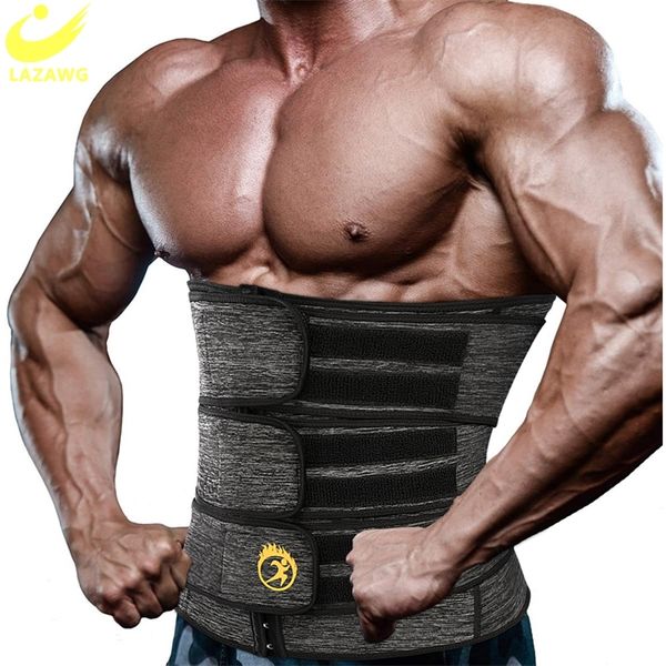 Herren-Körperformer LAZAWG Herren-Taillentrainer, männlicher Bauch-Reduzierer, Schlankheitsgürtel, Body-Shaper, Bandage, Workout, Korsett, Bauch-Shape-Trimmer, 220826