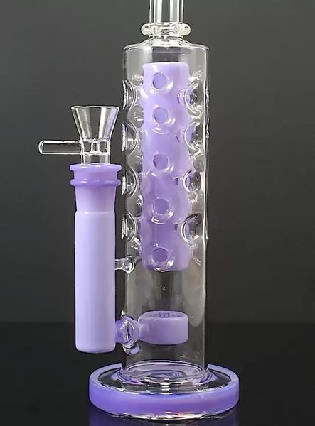 Narghilè vintage Fab con vetro Seed of Life BONG Tubi da fumo per acqua da 14 pollici Bruciatore a nafta con ciotola può inserire il logo del cliente da DHL UPS CNE