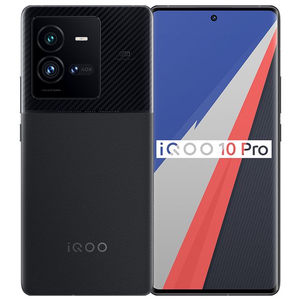 VIVO original iqoo 10 Pro 5g telefone celular 8GB 12GB RAM 256GB 512GB ROM Octa Core Snapdragon 50.0mp NFC Android 6.78 