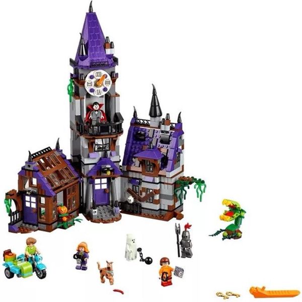 bela10432 Scooby-Doo Brinquedo modelo de bloco de construção Casa misteriosa castelo2234