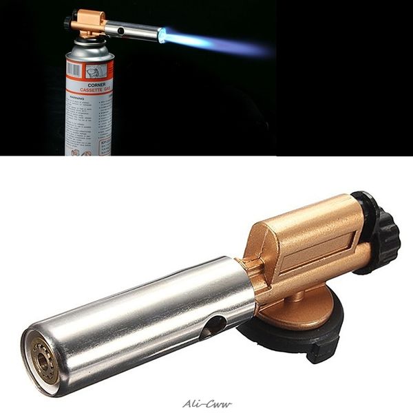 Dayanaklar Elektronik Ateşleme Bakır Alev Bütan Gaz Tabancası Maker Torch Lighter 220827