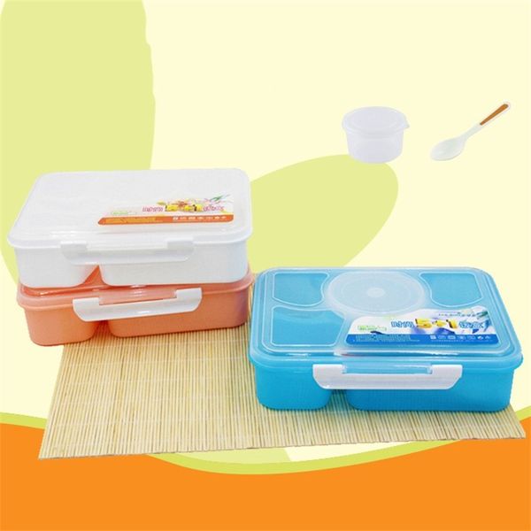 Портативная микроволновая ланч -коробка фруктовой пищевой контейнер, ящик для хранения контейнера на открытом воздухе для пикника для пикника Bento Boxes 20220827 E3