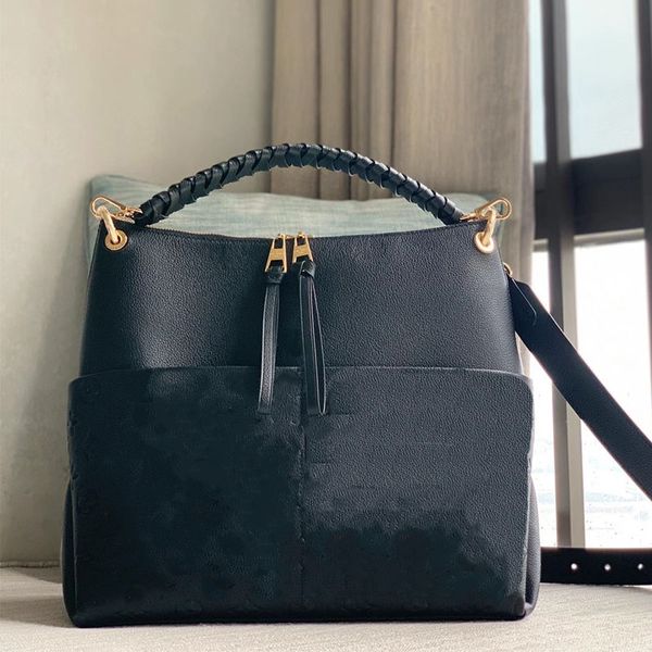 Totes HH MAIDA Beaubourg HOBO borsa desinger donna signora tela goffrata vera pelle di vitello borsa con cerniera borsa con manico superiore tracolla borsa a tracolla tote M45522