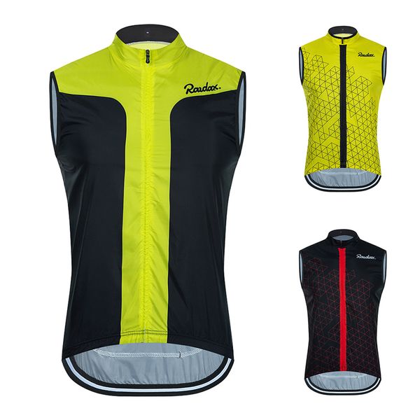 Gilet da uomo Raudax Giallo fluorescente Gilet da ciclismo senza maniche Riflettente Ciclismo Maglia da ciclismo Abbigliamento da ciclismo antivento Gilet da moto 220827