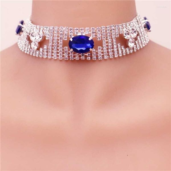 Halsband, modisch, exquisite Strass-Halskette, glänzender Kristall-Charme, Damen-Freizeit-Party-Schmuck, Groß- und Einzelhandel