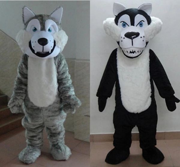 Wolf Furry Kostüm Maskottchen Halloween Outdoor Party Erwachsene Fursuit Geburtstag Party Cartoon Outfits