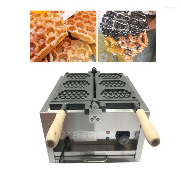 Fabricantes de pão Honeycomb Waffle Machine anti-Stick Mini Honey Pente Shape Baker Iron Pan