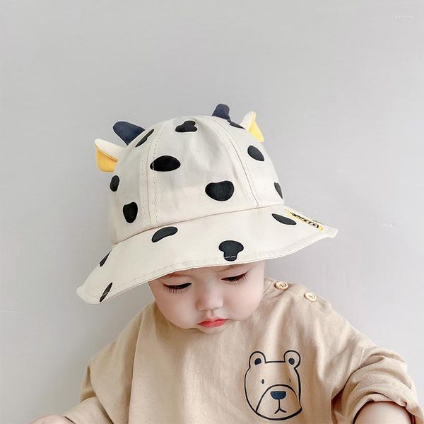 Cappelli Cappello da bambino Primavera Autunno Berretto da ragazzo sottile Ragazza Bambini Simpatico cartone animato Stampa Pescatore Traspirante assorbente del sudore per i nati