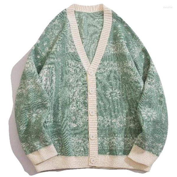 Maglioni da uomo Boho Vintage Cardigan Donna Uomo Maglione lavorato a maglia oversize Top a maniche lunghe in cashmere Cappotto da donna maschile 2022 Moda invernale