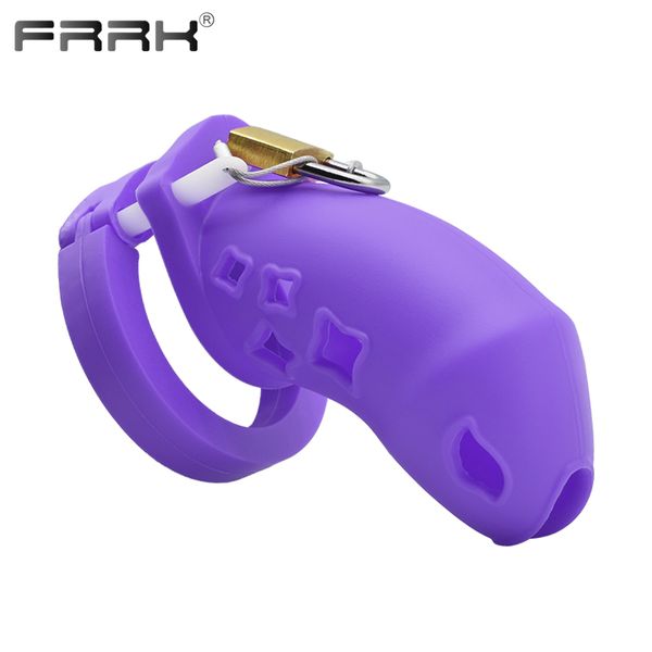 Красотные предметы frrk фиолетовый длинный силиконовый пенис кольца кольца мужчина хэсттиат устройства.