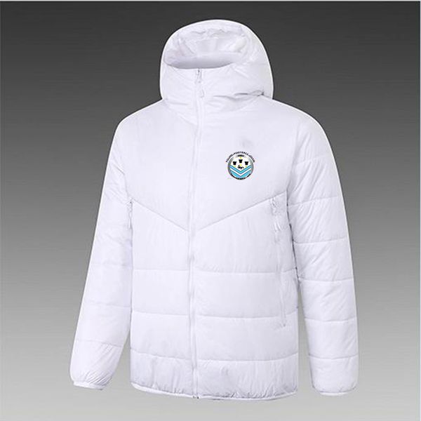 Tours FC Piumino da uomo con cappuccio, giacca invernale per il tempo libero, cappotto sportivo con cerniera intera, felpa calda per esterni, LOGO personalizzato