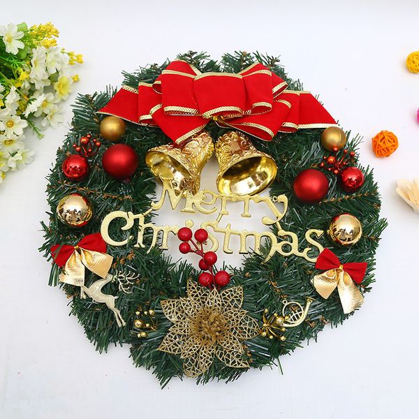 Decora￧￵es de natal Wreath Wreath Wreath Witnemand Door pendurado Teng Strie Venue Wholesale