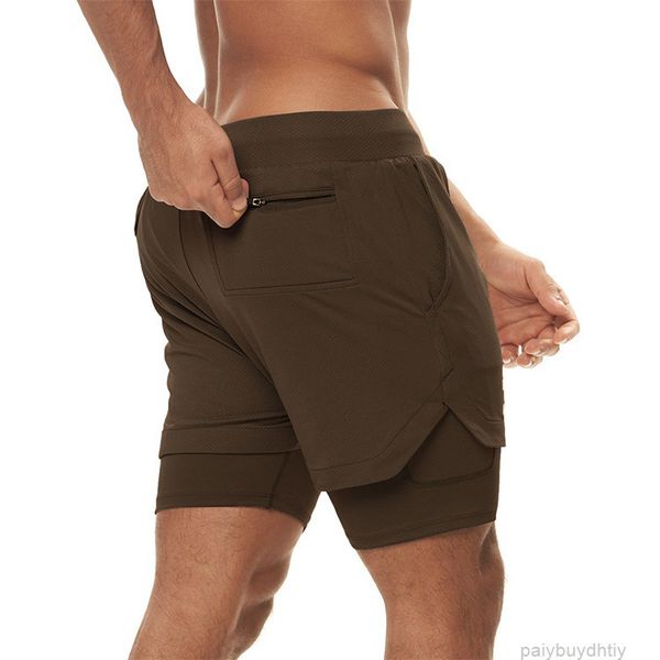 Av Summer Mens Shorts Tecido de camada dupla de camada dupla respirável Roupas de treinamento simples de treinamento de alta qualidade Gym de ginástica esportiva de ginástica de ginástica praia