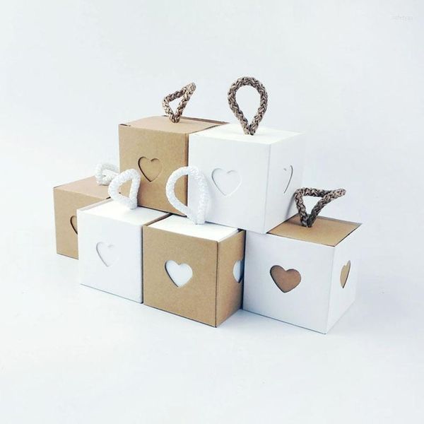 Wrap regalo 50pcs kit kit kit kit wedding pacchetto di caramelle baby shower compleanno bonbonniere carta cartone dragees