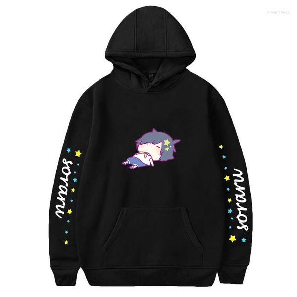 Erkek Hoodies Soraru Mafumafu Mafu Baskı Kapşın Sonbahar Kış Tatili Erkekler/Kadınlar Kapşonlu Sokak Giyim Sıradan Stil Çocuk Giysileri