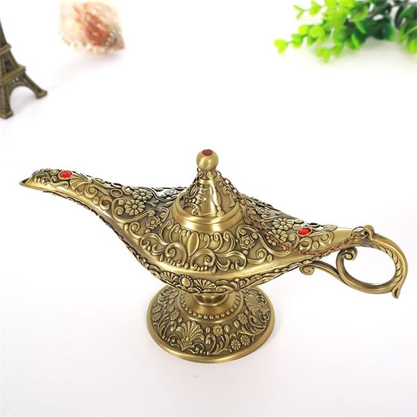 Декоративные предметы статуэтки Aladdin Magic Lamp Ornament Большой металлические дома подарки подарки детский украшение 220829