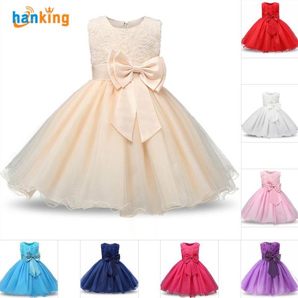 Princess Flower Girl Dress Summer Home Tutu Wedding Birthday Party Kids Vestres for Girls Fils Fantaspume adolescente projetos de baile