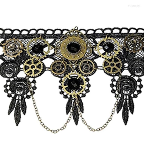 Ketten Spitze Gothic Choker Halskette Punk Prinzessin Retro Elegante Ausrüstung Vintage Viktorianische Halskette Kragen Für Halloween Kostüm Hochzeit