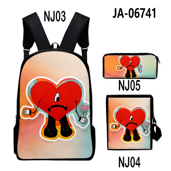 Accessori per zaino personalizzati a vendita a caldo Bad Bunny Pattern Backpacks 2022 Fashi