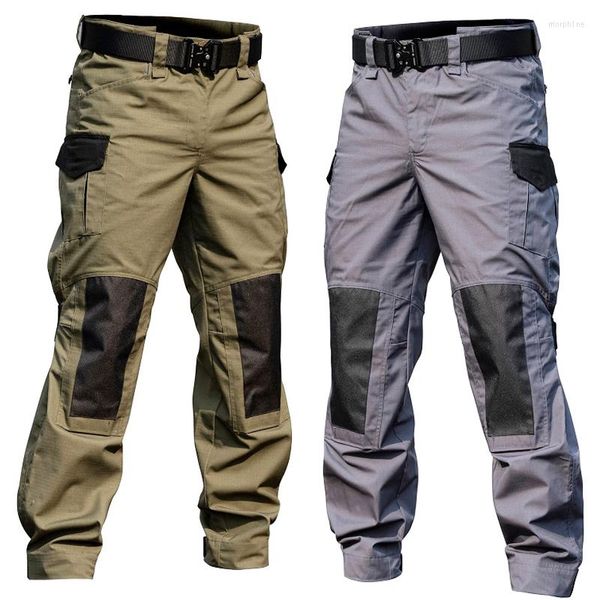 Calças masculinas Jogger Tactical Tactical Militar dos EUA Cargo Trabalho Roupas Combate Uniforme Paintball Multi Pockets 2x