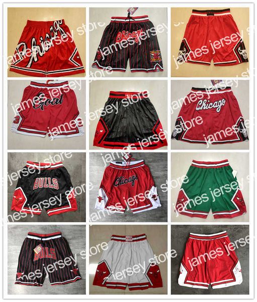 Basketball-Shorts Rose Team Just Don Basketball-Shorts Retro LALaker Short Sport Lila Schwarz Weiß Gelb Hip-Pop-Hose mit Taschen-Reißverschluss-Jogginghose Herren