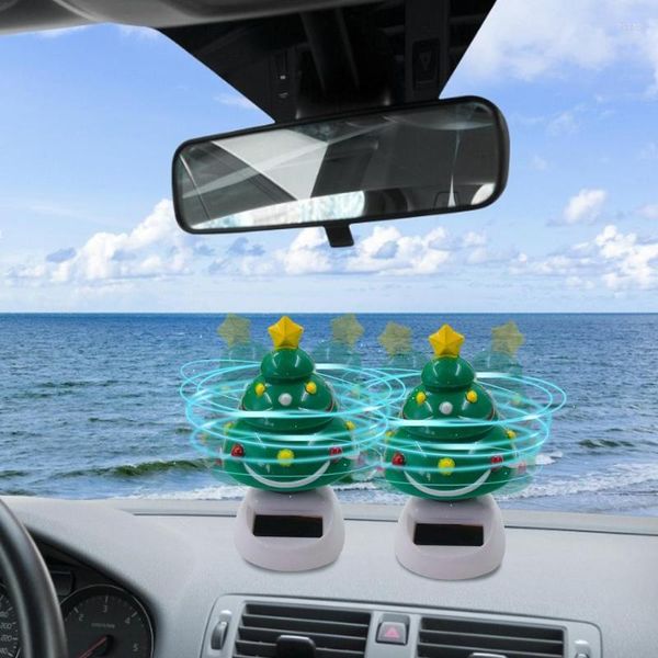 Innendekoration, Idee, Geschenk, Auto, Innendekoration, Weihnachten, tanzende Puppe, Ornament, autonomer, energiesparender Solar-Schaukelbaum, Innenbereich