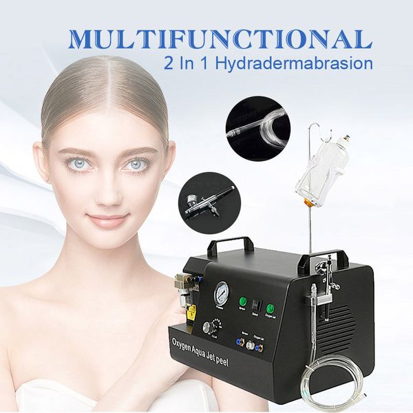 Portatile Multi-funzionale Acqua Viso Ossigeno Jet Peel HydraDermaabrasione Pulizia profonda Dermoabrasione Ringiovanimento della pelle Macchina per microdermoabrasione