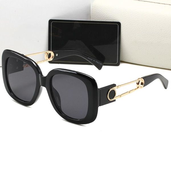 Nieuwe heren designer zonnebril Millionaire vierkant frame vintage glanzend goud zomer UV400 lensstijl laserlogo topkwaliteit 005