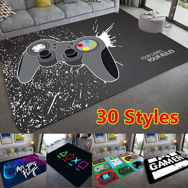 Tappeti Anime Gamer Controller Tappeto Tappeto Stampa 3D Gioco creativo Porta Tappetino grande Tappetino da bagno per soggiorno Camera da letto Goccia d'ingresso