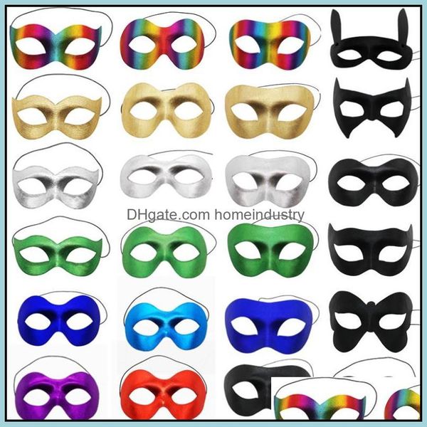 Partymasken Maskerademaske Männer Halloween Held Augenmaske Venezianische Party Mardi Gras Phantom Opera Ball Requisiten Colorf MTI Styles Drop Deli DHJ0B