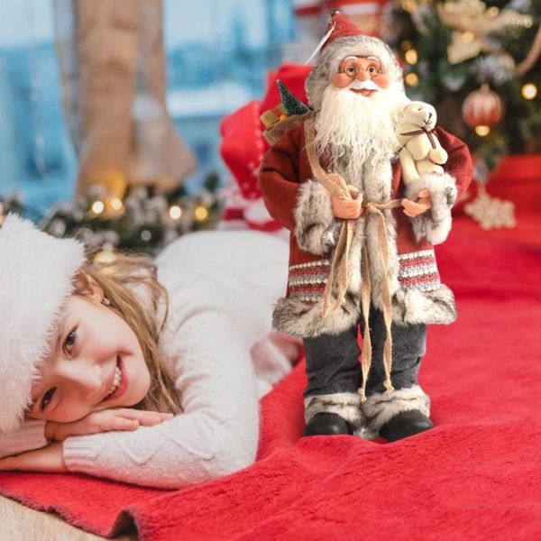 Рождественские украшения 2022 года Big Santa Claus Doll Children Kids Gif