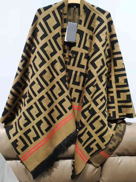 mantello da donna Casa di marca Autunno e inverno fascia alta nuova tendenza personalizzata abbinamenti di colori alla moda e versatili miscelati