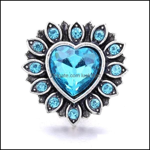 Gabinetes ganchos de strass brilhante prensa de 18 mm de botão de snap snap metal heart encharts para snaps jewelhing conchedings fornecedores dhseller2010 dhhia