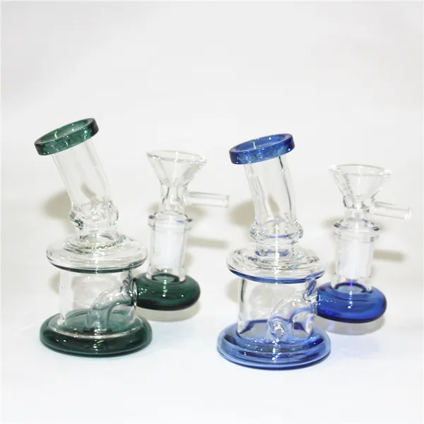 Glass de vidro de vidro de vidro alto Silício Shisha Modelagem de tubos de água de silicone com roda d'água Bongs Dab Rig Bels Plates Tobacco