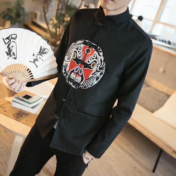 Этническая одежда традиционная китайская для мужчин Внешняя одежда мужская куртка мандаринская костюм Tangzhuang Одежда 2022 TA179