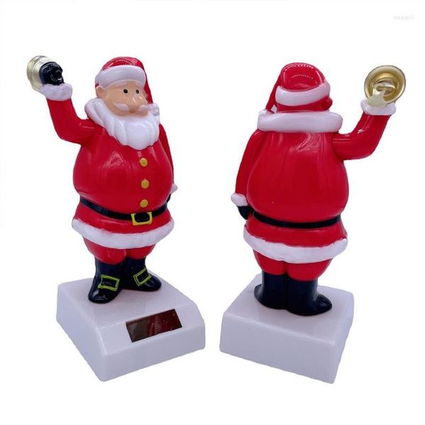 Decorazioni interne Solar Christmas Dancing Babbo Natale Pupazzo di neve Giocattoli Decorazione cruscotto Bobble Dancer Accessori per auto