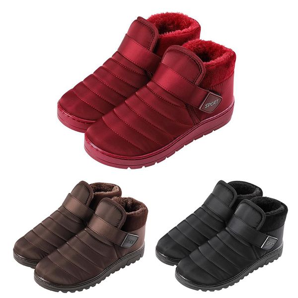 Nuove scarpe di cotone calde per esterni spesse di alta qualità Stivali da donna per esterni Slip on traspiranti taglia 36-44