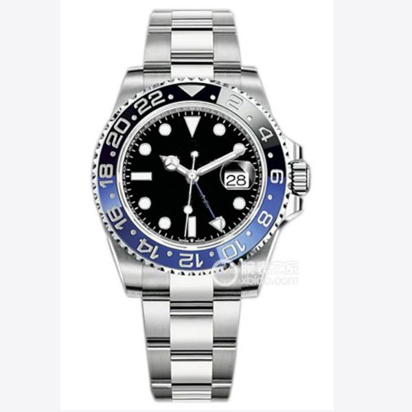 Top luxe heren automatisch mechanisch horloge AAA geïmporteerd uurwerk volledig roestvrij staal gehard glas super lichtgevende keramische bezel 40 mm montre de luxe