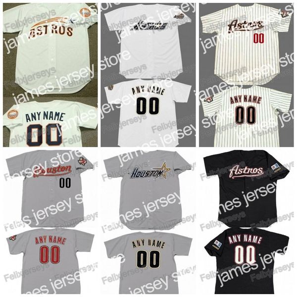 Baseball Jerseys Custom Colt Jeff Bagwell Craig Biggio Jose Altuve Carlos Correa George Springer Ken Caminiti Nolan Ryan Jersey de beisebol