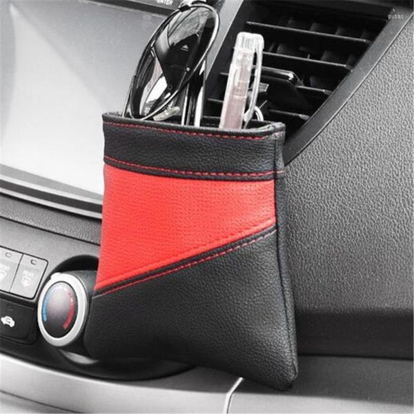 Organisateur de voiture évent support pour téléphone sac de rangement sortie lunettes de soleil suspendues poche carte clé pochette